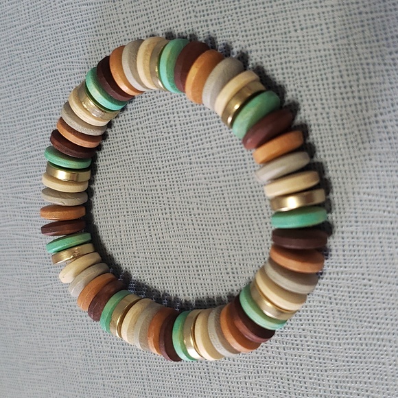New Lightweight Stretch Turquoise and Earth Tone Colors Bracelets - Picture 2 of 7